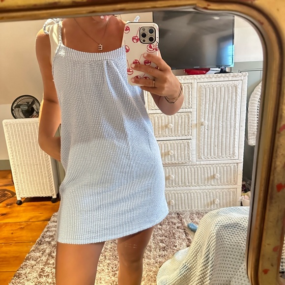 Mini striped dress - Picture 2 of 5